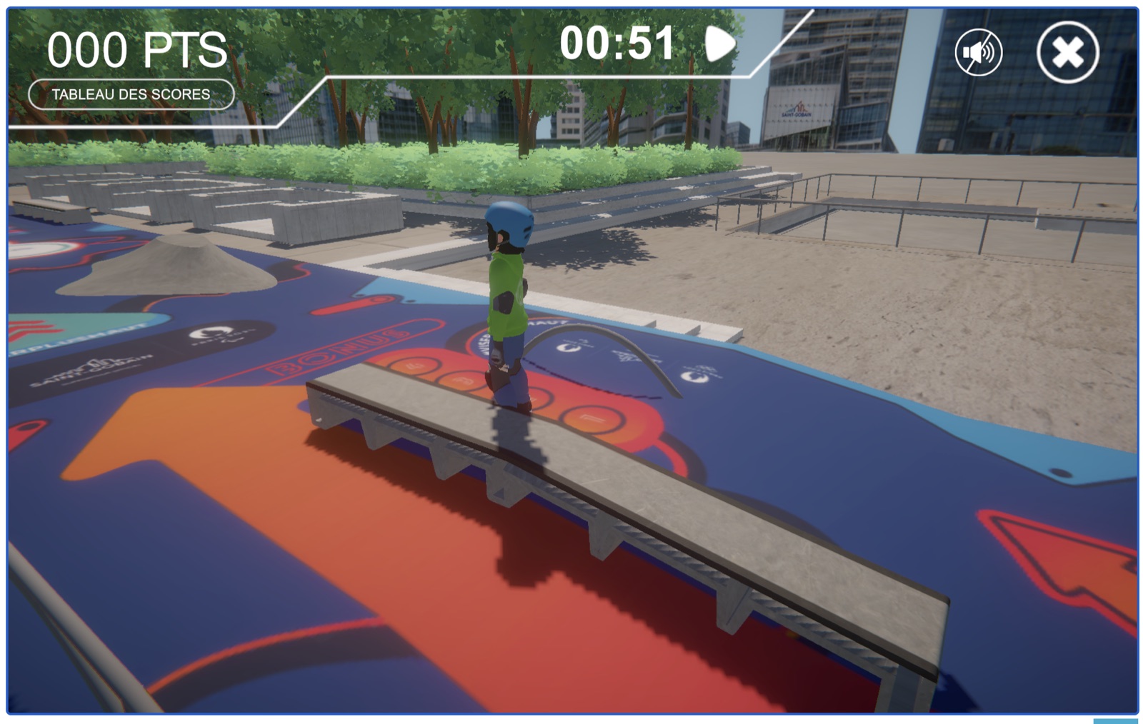 Saint-Gobain, Jeu Skatepark pour les JOP 2024